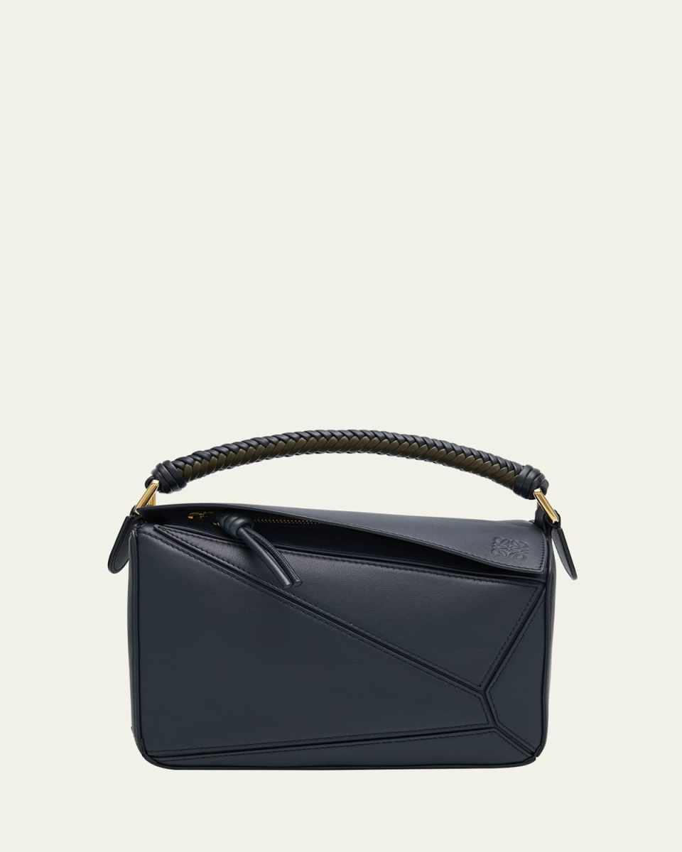 Puzzle Small Leather Top-Handle Bag